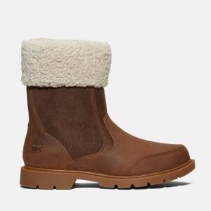 Timberland Tan and Cream Shearling Boots